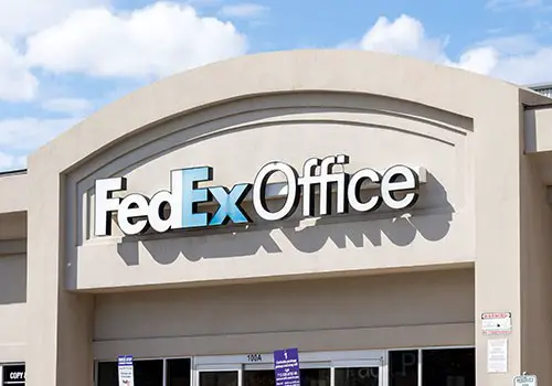 A FedEx Office storefront.