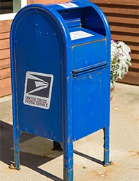 Blue Post Box